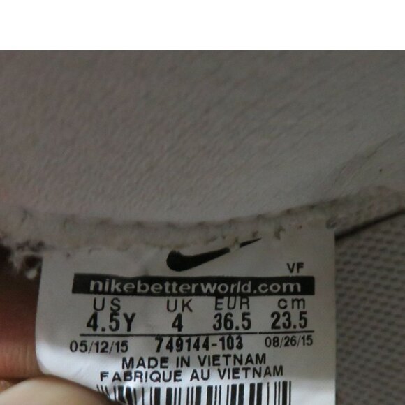 Nike Air Force 1 '07 LV8 White Croc Embossed Leather Low Top Sneakers 749144 103 - Picture 8 of 8